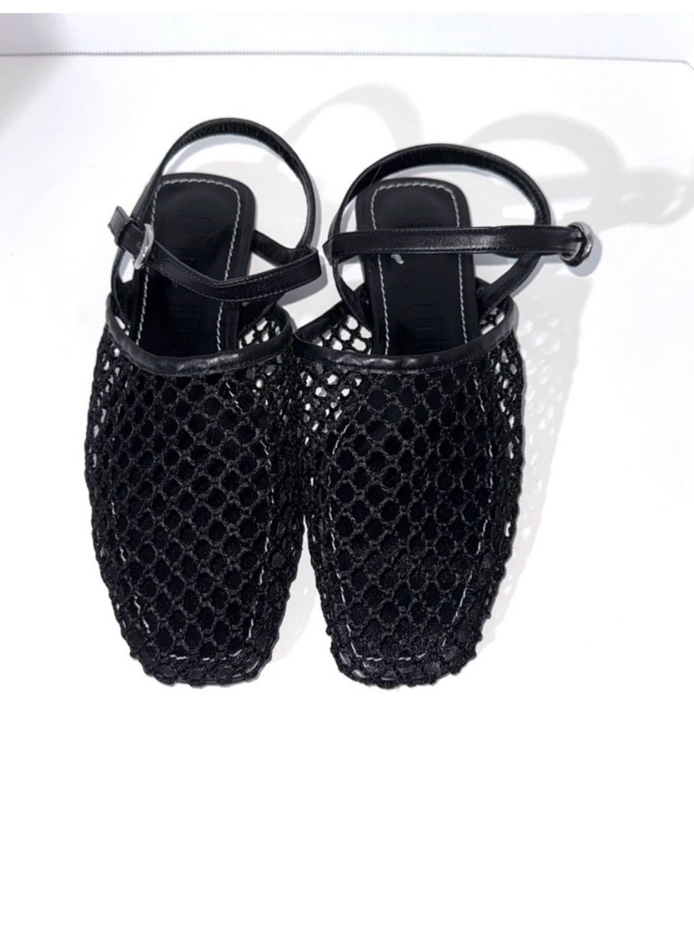 Staud Rete Paper Net Sandals - Picture 3 of 5
